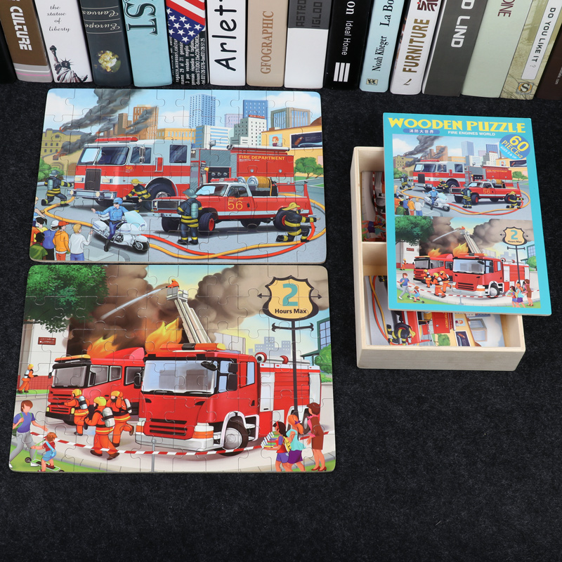 Wooden Jigsaw Puzzle Children Puzzle Toys Wisdom to develop Brain 4-6-7 Year Old Kindergarten Kids Gift Whole Class-Taobao