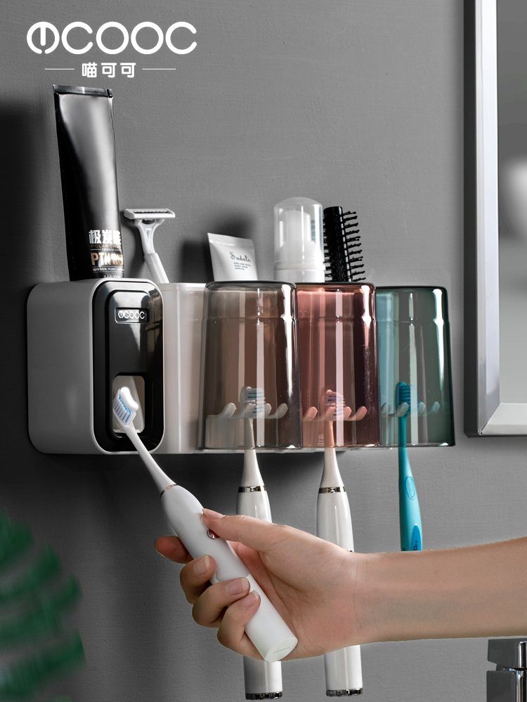 Japan Import M U J I Toothbrush Shelve for Punching Cup Toothbrushing Cup Toothbrushing Cup Hung Wall Type Toilet Wall-mounted 