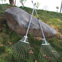 Gardening grass rake Wire rake Farming tools rake Stainless steel lawn sweep leaves and leaves pick yard multi-tooth metal