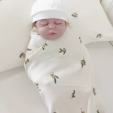 Хлопковое одеяло для новорожденных для младенца, банное полотенце, гигиеническая прокладка