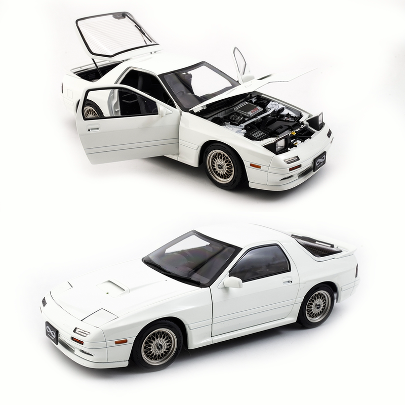 Whelart 1:18 Mazda Rx7 Fc35 Alloy Full-Function Car Model Collectible