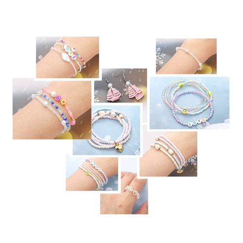 Стеклянные бусины ручной работы, набор материалов, браслет из бисера, мобильный телефон, подвеска, ожерелье, «сделай сам»