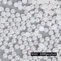 Темно -зеленый белый цвет 3 мм1000 кусочков