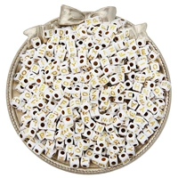 Белые квадратные бусины, 5x, 5mm, 18 грамм, 200 шт