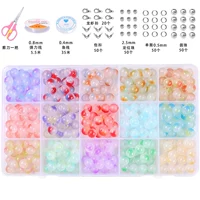 Стеклянное украшение-шарик, набор, аксессуары, комплект, 15 ячеек, 8, 8мм