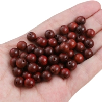 Кровавый сандал 8 мм, диаметр отверстия около 1 мм, 50 шт./упак.