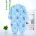 Babyiesies flannel mùa thu và mùa đông đồ ngủ sơ sinh dài tay ra để mặc flannel lông cừu san hô