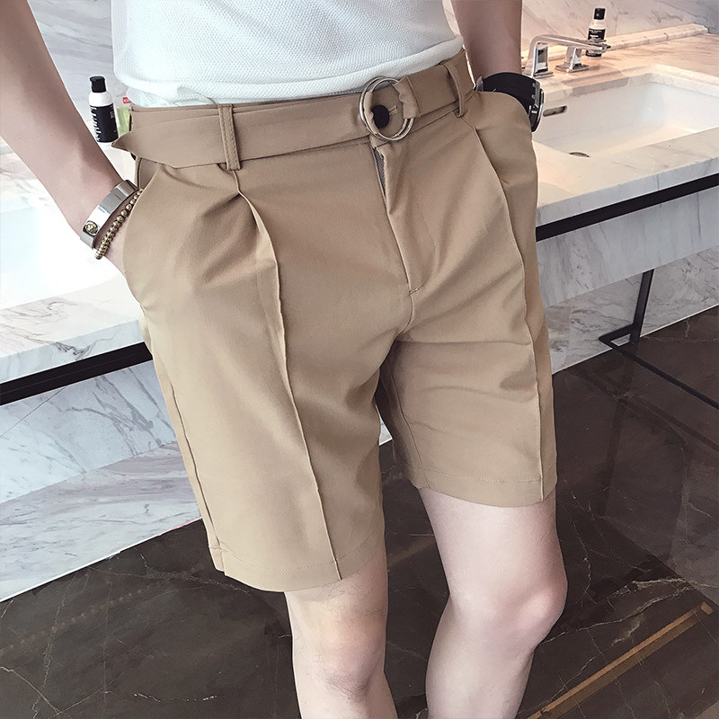 Casual shorts Boys Tide Five - Close Summer Han - style Tradition Pure Color 5 - Son Men's suit