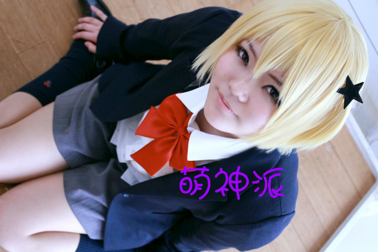 Cậu bé bóng chuyền Mạnh Thần! Thung lũng hoa đất giả tóc giả màu đen tolanxi cosplay vàng nhạt - Cosplay cosplay pokemon