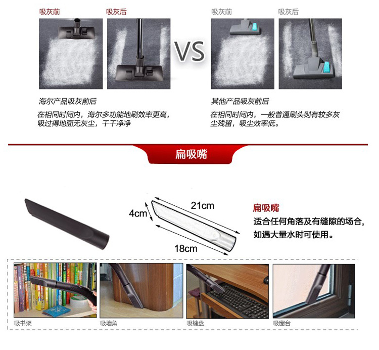 robot lau nha ecovacs Haier lọc nước ướt và khô xô Máy hút bụi công nghiệp trong nước hóa đơn ZTBJ1500-0201 - Máy hút bụi máy hút bụi hons