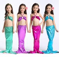 Đồ bơi cho bé gái Công chúa Little Mermaid Tail Trang phục Bộ đồ bơi Bộ bikini Cô bé chia áo tắm đồ bơi cho bé trai