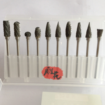 2 35 3 handle diameter tungsten steel rotary file set wood carving electric drill bit file cutting tool woodworking carving tool