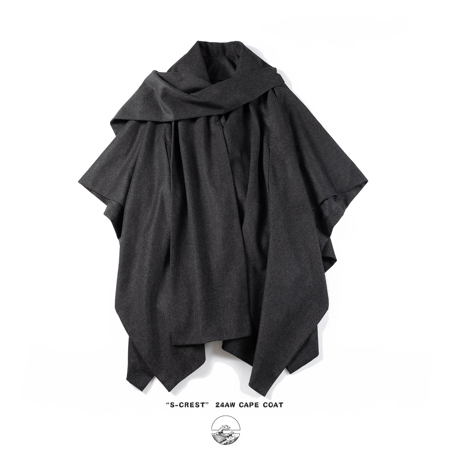 Плащ с рисунком Shenhai 24AW, плащ-накидка, пальто, шарф, плащ