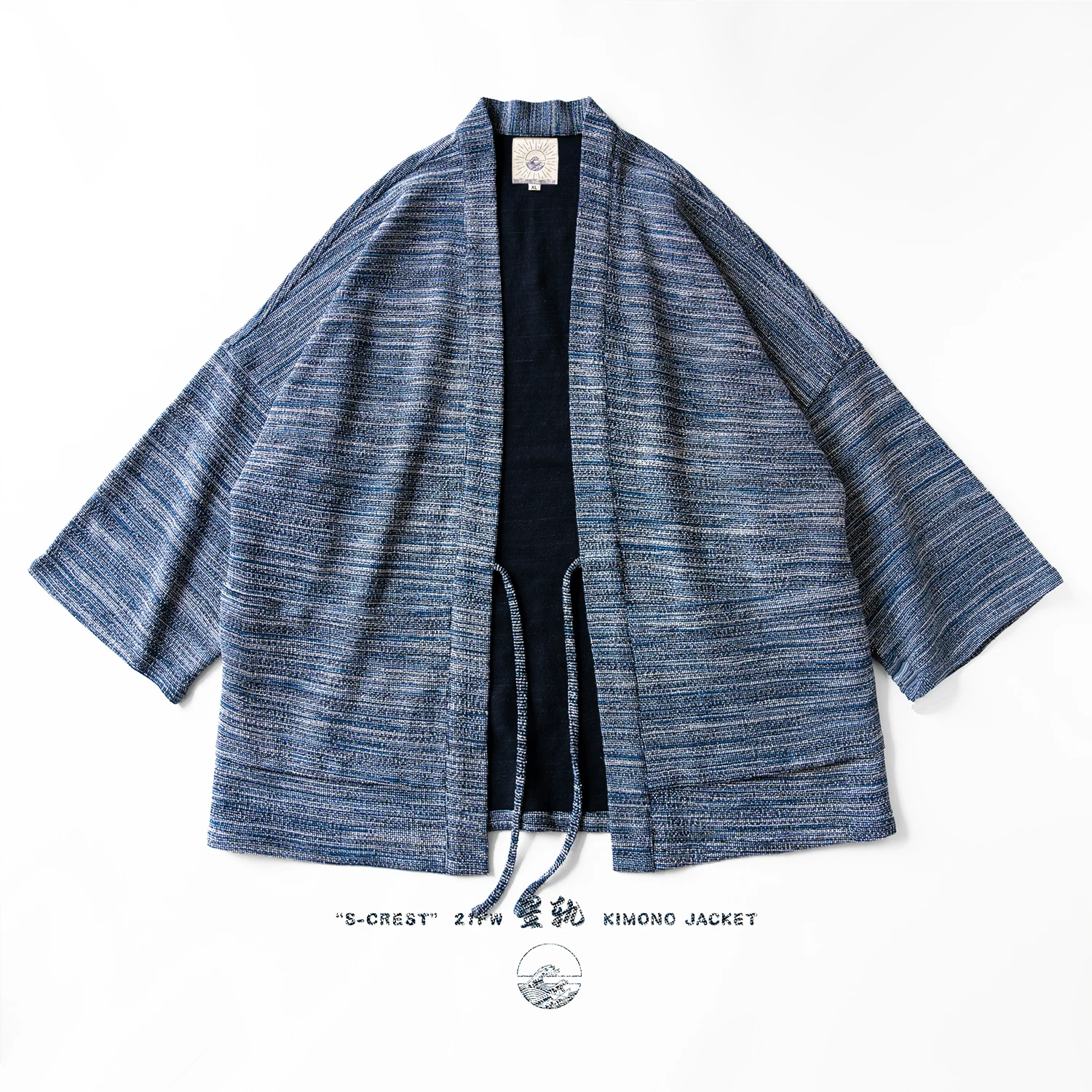 神海纹 [21FW 星轨 日系复古羽织道袍开衫 絣织色织 kimono haori]