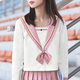 Nhật hồng chính thống mềm chị JK đồng phục váy tình yêu thêu thủy thủ phù hợp với Nhật Bản Kansai phù hợp ngắn sleevestudent