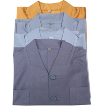 Xiang brand monk clothes long coat large coat spring and autumn and summer thin pure cotton monk clothes men and women cotton monk clothes short coat