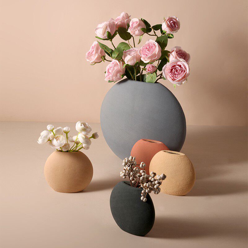 Nordic simple living room vase furnishings creative ceramic modern TV cabinet table art home decoration furnishings