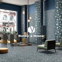 Morandi Net red terrazzo homestay floor tiles dining room tile bathroom kitchen living room floor tiles 600x1200