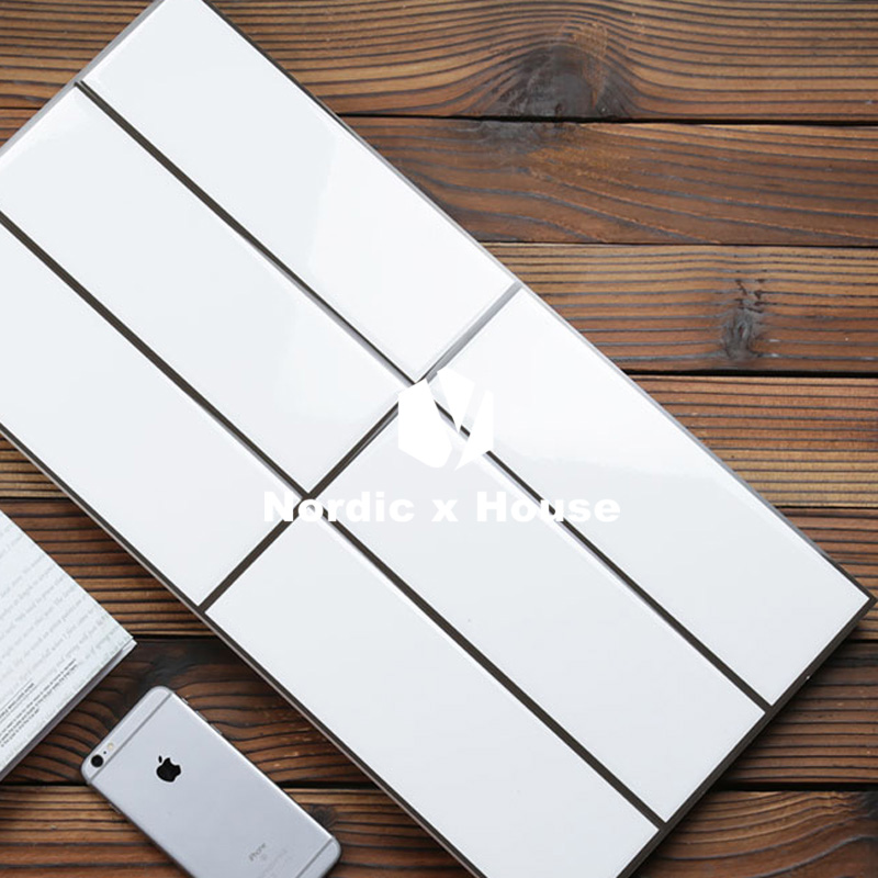 Nordic Engineering Brick Kitchen White Wall Brick Glazed Face Brick Bread Brick Subway Brick Bathroom Brick 300x600