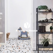 One brick one world terrazzo ins antique brick Nordic non-slip bathroom kitchen living room dining wall tile