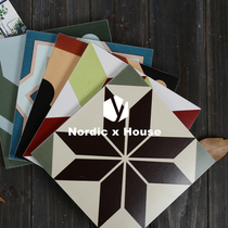 Ceramic small flower brick Spanish abstract geometry antique staircase side brick door stone tile 200 * 200mm