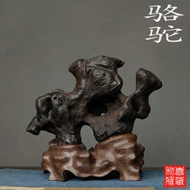 Taihu Qishi Wenfang Qing for desk tea room space desk tea pets can be used to play Chinese Zen boutique ornaments