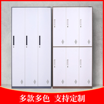 Dressing cabinet Storage cabinet Steel tin cabinet Employee unit dormitory wardrobe lock locker shoe cabinet multi-door cabinet