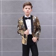 trẻ em mới 61 có thể biến sequin edareon cậu bé chiếc váy sân khấu chương trình biểu diễn piano boy hoa cậu bé thay đổi màu sắc.