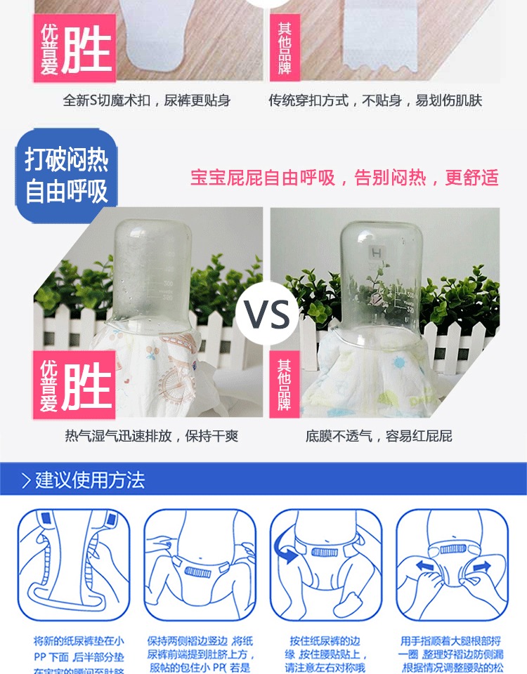 [Chính thức xác thực] Youpu yêu tã trẻ em siêu mỏng thoáng khí S M L XL - Tã / quần Lala / tã giấy tã quần huggies size s