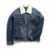 Giải phóng mặt bằng quần jean gxg nam quần áo mùa đông bông nam giới thường cừu len ngắn denim jacket JA107510G thủy triều 