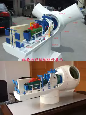Cabin model teaching demonstration class Wind turbine electric model partial general variable flight unit model