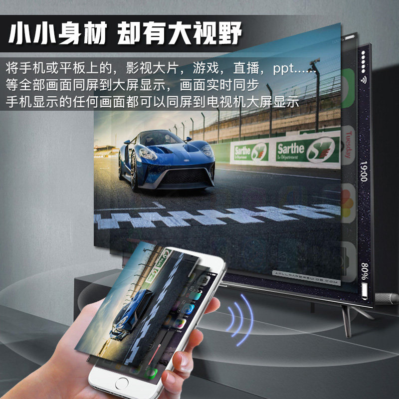 Wireless Screen Projector 2025 New Model Connects Mobile Phone to Tv 4K Same-Screen Device HDMI Transmission Computer Projection Converter