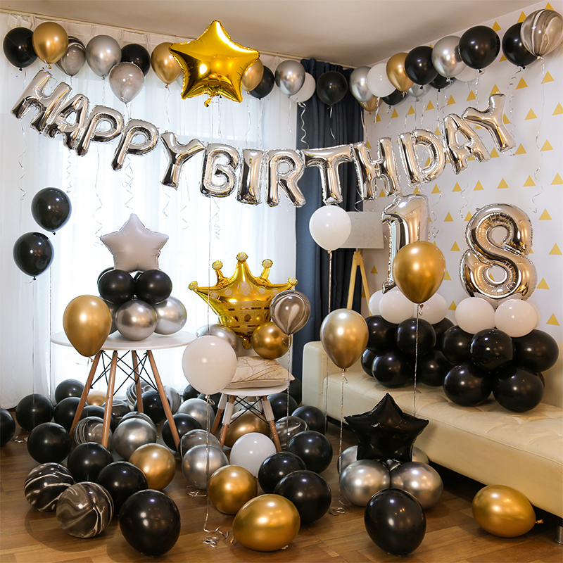 Birthday decoration scene ladies boy girl happy birthday party birthday background confession layout wall covering