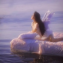 Water air bed swimsuit photo props thickened adult inflatable floating bed drifting beach mat pool folding bed