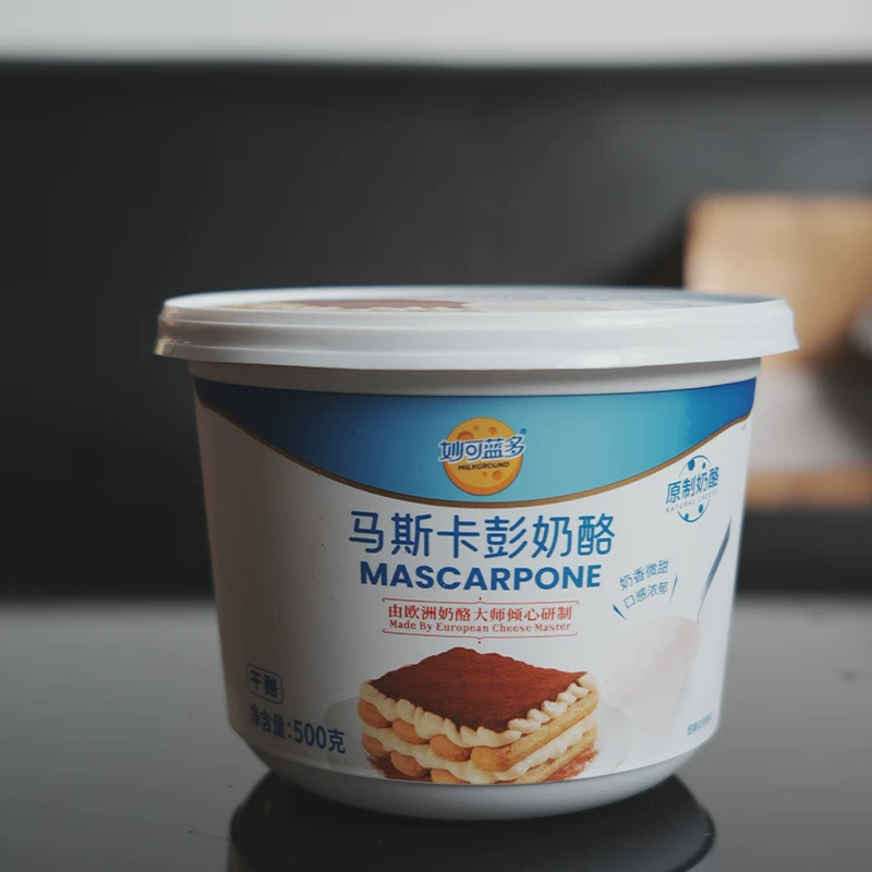 «Miao Ke Lan Dorasca Peng cheese 500g*6 boxes/box of Maskabuni cheese cheese cheese Tiramisu»