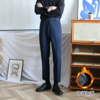 Темно -синий синий плюс бархатный девять очков