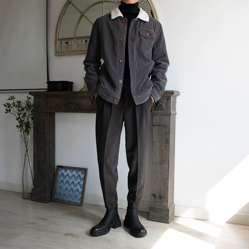 Демисезонная бархатная флисовая куртка, пуховик, вельветовый светильник