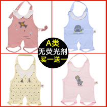 Belly baby pure cotton newborn baby belly protector artifact summer anti-kick is connected to the legs thin section of childrens navel protection