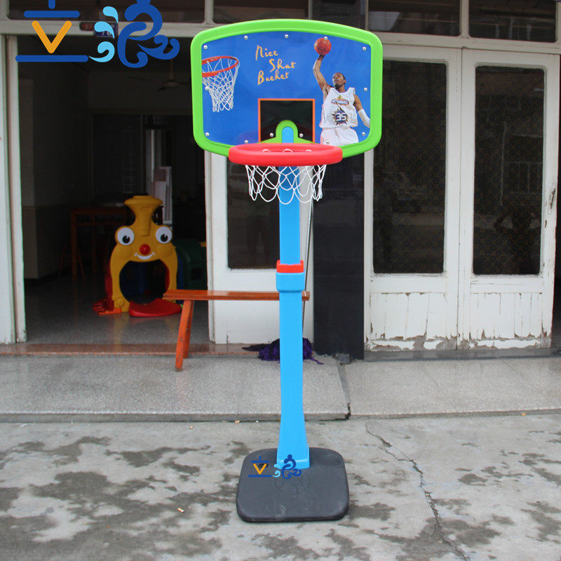 Outdoor indoor sports basketball frame shooting frame Children can lift the baby large basketball shelf toy kindergarten