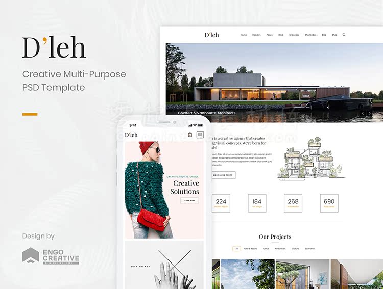 WEB doanh nghiệp trang web khung trống thiết kế web mẫu thiết kế giao diện UI psd lớp tập tin nguồn tài liệu ps - Kính kính tom ford