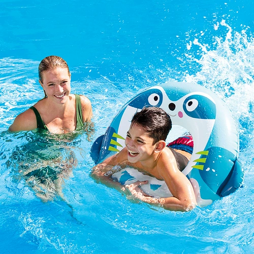 INTEX Плавательный круг подходит для мужчин и женщин, защита от опрокидывания, увеличенная толщина, 6 лет