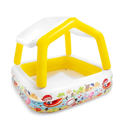 INTEX Морской надувной большой бассейн с шариками