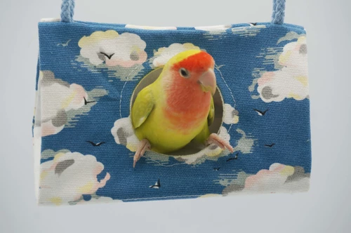 Птичья Треугольница хлопок хлопковой хлопковой попугай гнездо птичий дом Спящая Весна и летнее гнездо для домашних животных Небольшая бесплатная доставка