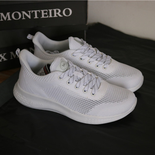 Super thick insole summer hollow breathable women's sports shoes lightweight flying woven casual shoes running shoes jogging shoes fitness shoes