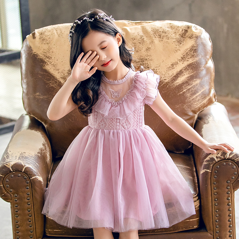 Children's clothing girls summer dress 2020 new foreign style dress little girl princess dress puffy gauze dress children's skirt