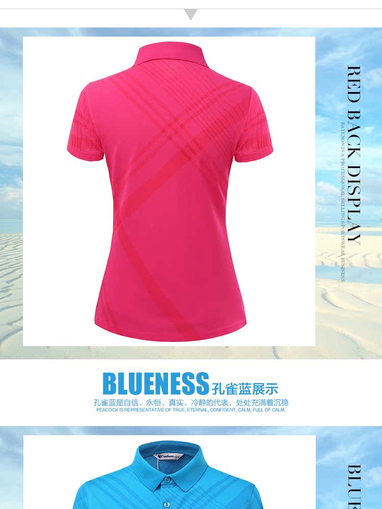 Bart 侬 mùa hè áo thể thao mới polo nữ tay ngắn cotton thoáng khí quần áo thể thao mùa hè 6110 - Áo polo thể thao áo polo mlb