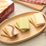 Япония импортированные закуски Sanli Bestiched Biscuits 14 Белый шоколад/матча/шоколад сэндвичи тонкие четкие печенья