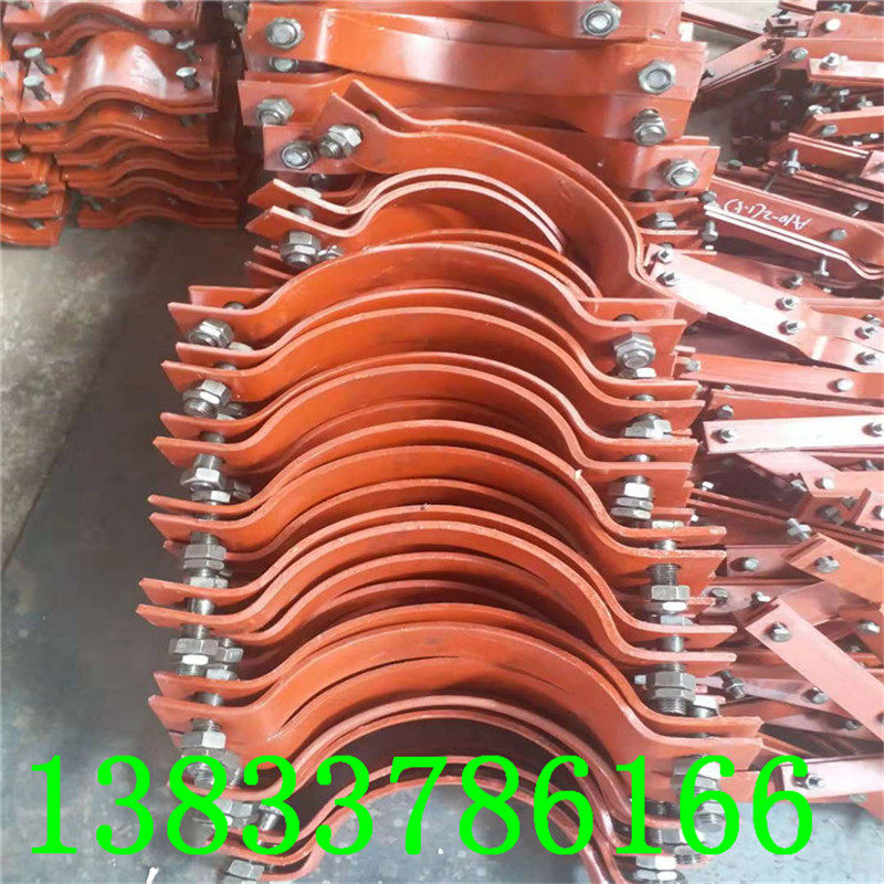 Support hanger production manufacturer Direct sales Lianpipe clamp tube Three-hole double-hole pipe clamp double-bolt pipe clamp tube trust