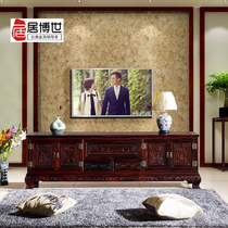 Mahogany furniture national standard mahogany black acid branch broadleaf sandalwood TV cabinet Chinese classical solid wood high style TV cabinet