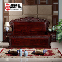Redwood Furniture Indonesia Black Sour Branch 1 8m Solid Wood Double Bed Chinese Classical Broadleaf Sandalwood Bed